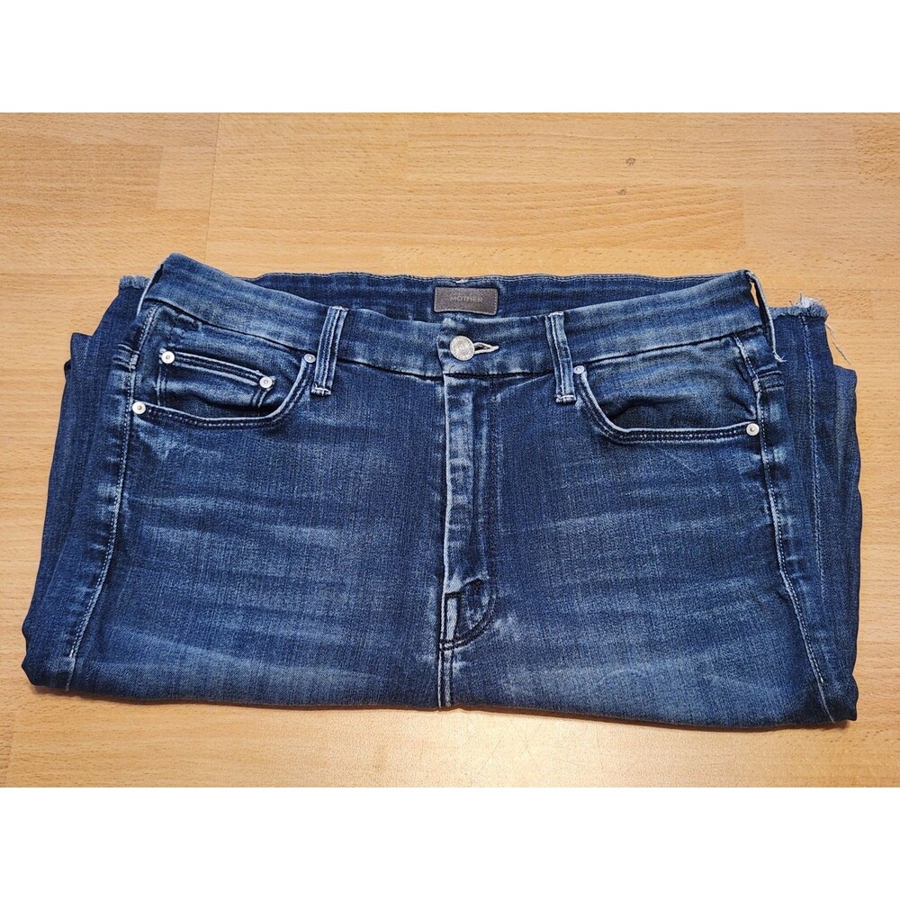 Women's Mother Denim Jeans Size 30 Waisted Looker Ankle Fray Tongue in Chic 1411 - Picture 11 of 16